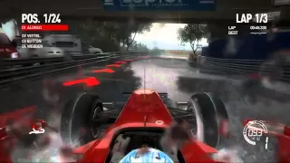 F1 2010 - MONACO Gameplay in the Rain - Final Game - HD