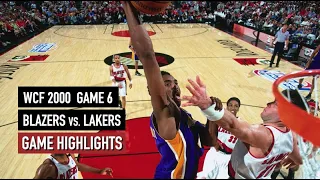 NBA Playoffs 2000. Portland Trail Blazers vs LA Lakers Game 6 Highlights Kobe Bryant 33 HD 720p