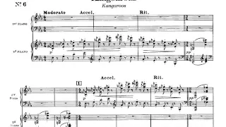 Saint-Saëns. El carnaval de los animales. 6 - Kangourous (Kangaroos). Partitura, Audición.