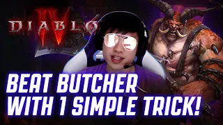 DIABLO 4 - HOW TO BEAT THE BUTCHER WITH 1 SIMPLE TRICK!