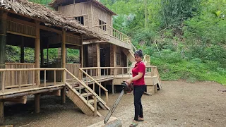 Full video: 120 Days to build and complete the kitchen, water tank to pull water for daily life