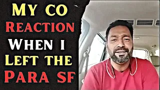 MY CO REACTION WHEN I LEFT PARA SF 😂| MAJOR VIVEK JACOB | 9&11 PARA SF