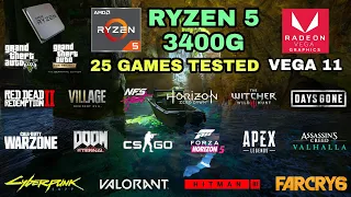 Ryzen 5 3400G (Vega 11) in late 2021 - 25 Games Tested