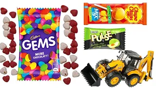 Gems vs Chupa chups lollipop vs Pulse | Asmr Chocolate Unboxing | new lots of candies
