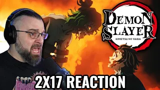 DEMON SLAYER 2X17 REACTION ''Never Give Up'' Kimetsu No Yaiba: Entertainment District Arc