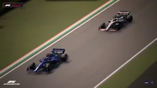 F1 Manager 22 - Imola - FP3 - MASSIVE crash for Magnussen and Latifi!