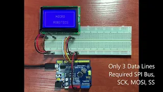 5V 12864 Graphic LCD Interfaced with UNO