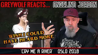 Angelina Jordan - Cry Me A River (Oslo 2018)  | REACTION & REVIEW