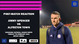 Jimmy Spencer Reaction | Alfreton Town vs Curzon Ashton | Vanarama National League North