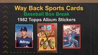 1982 Topps Baseball Stickers Vintage Cards - Box Break - Nolan Ryan, Mike Schmidt