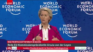 Weltwirtschaftsforum LIVE: EU-Kommissionspräsidentin Ursula von der Leyen