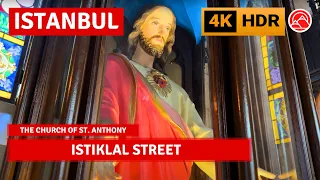 HDR 4K Istanbul 2023 City Center Istiklal Street Walking Tour