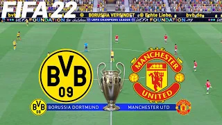 FIFA 22 | Borussia Dortmund vs Manchester United - UEFA Champions League - Full Gameplay