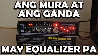 MURANG AMPLIFIER WITH EQUALIZER PA | UNBOXING AND REVIEW |  SULIT SA GANDA NG POWER AMPLIFIER NA ITO