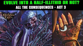 Should you Evolve or Not in Baldur’s Gate 3 | ACT 3 | All Choices & Scenes - Become Half-Illithid?