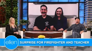 Firefighter and Teacher Get an Unexpected Surprise