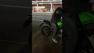 Kawasaki ER6f Akrapovic Titan Full exhaust - Big Flames 🔥