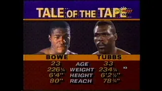 Tony Tubbs vs Riddick Bowe