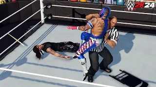 WWE 2k24 - Rey Mysterio vs Dirty Dominik Mysterio: Special Guest Referee The Rock|WrestleMania 31