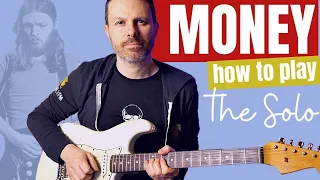 MONEY (Pink Floyd) - Guitar SOLO how to play / Lesson / tutorial