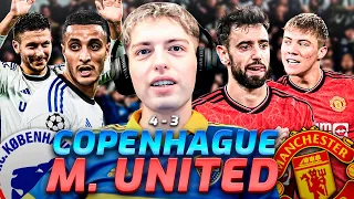 DAVOO XENEIZE REACCIONA AL COPENHAGUE 4 MANCHESTER UNITED 3 - CHAMPIONS LEAGUE (FASE DE GRUPOS)