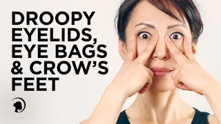 Reduce Droopy Eyelids, Eye Bags & Crow's Feet With This Simple Exercise