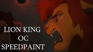 One Of Us Is Going Down - Lion King OC Speedpaint