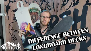 LONGBOARD DECKS: whats the difference- Explained | Nomads Station