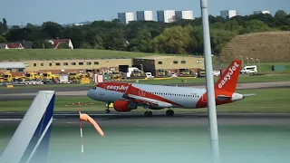 EasyJet A320-214WL Takeoff Birmingham INTL BHX