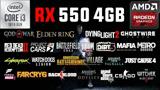 RX 550 4GB + i3-10105F Test in 30 Games in 2022
