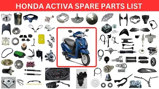Activa Spare Parts Price List 2023 | Honda Activa ALL Spare Parts Price | Activa Original Parts