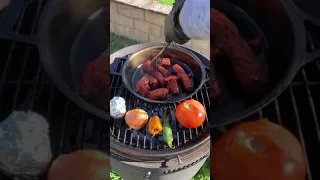 Chorizo and cheese stuffed peppers