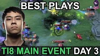 TI8 BEST PLAYS The International 2018 MAIN EVENT DAY 3 Highlights Dota 2 by Time 2 Dota #dota2