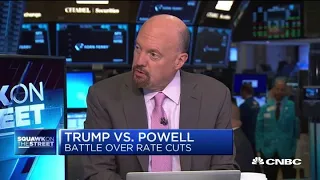 Cramer: Stocks would probably rise if Trump removed Powell as Fed chair