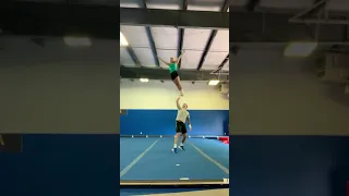 Smoothest cheerleading fail you will ever see #cheer #fail #partnerstunts