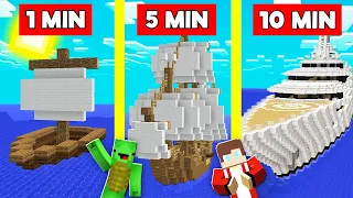 SHIP BUILD BATTLE CHALLENGE In Minecraft - NOOB VS PRO - Maizen Mizen Mazien Parody