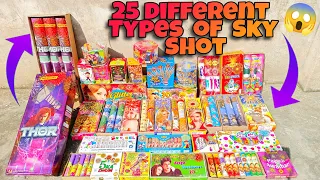 25 Biggest Diwali Sky Shot Worth 10,000 • Diwali fireworks Stash - skyshot only😱 • Unique Sky Shot