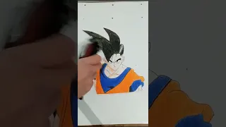 corte de pelo a goku #short dibujo