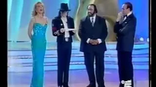 Michael Jackson & Pavarotti - On stage in italian tv show