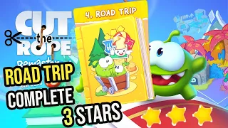 Cut the rope remastered - Chapter 4 Road Trip complete 3 stars - Apple Arcade