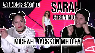 Latinos react to SARAH GERONIMO MICHAEL JACKSON dance Medley | REACTION