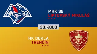 33.kolo MHK 32 Liptovský Mikuláš - Dukla Trenčín HIGHLIGHTS