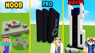 MINECRAFT - PLAYSTATION CHALLENGE | NOOB vs PRO vs HAKER | Vito vs Bella