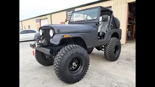 1981 Jeep CJ5 Raptor Black 4.3 V6  EZCustom4x4.com