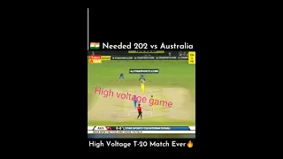 High voltage match ever | India vs Australia T20 match