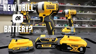 Dewalt 1.5ah vs 1.7ah Powerstack vs 5ah XR Battery | Dewalt DCF809 Drill Comparison