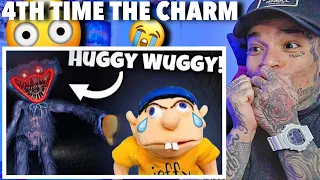 Here's Jeffy - Jeffy Plays Poppy Playtime! | HUGGY WUGGY [reaction]