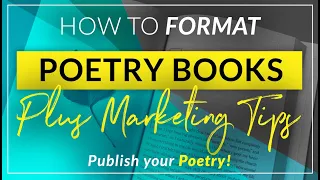 How to format a book of poetry for print and ebook