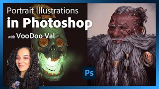 Portrait Illustration in Photoshop with VooDoo Val