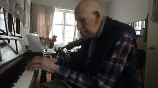 That's For Me - 96歳 96 year old piano violin  Social Bubble Jazz ソーシャルバブルジャズ